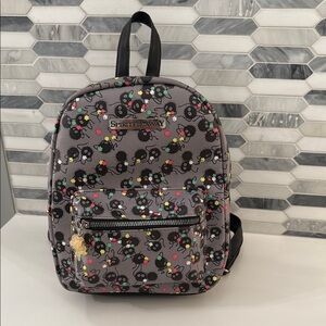 Gray Backpack with Spirited Away Characters